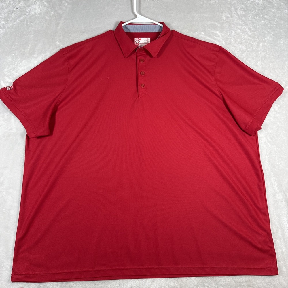 OOBe Chick-Fil-A Red Mens 4XL Employee Uniform Short Sleeve Pique Polo Shirt